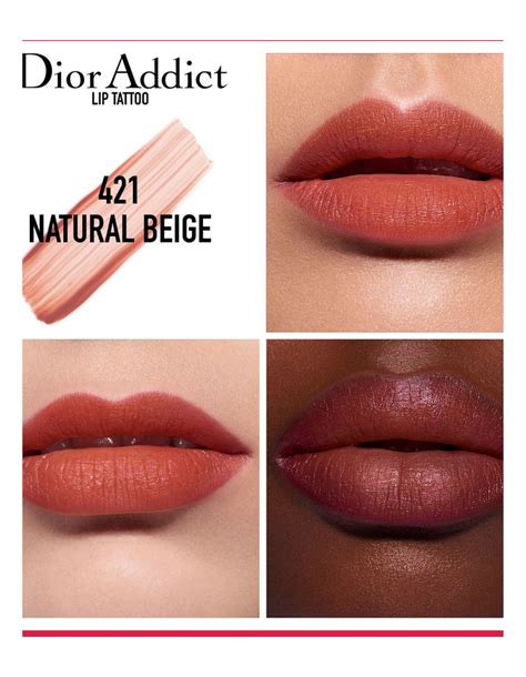 dior 421 natural beige|Dior lipstick.